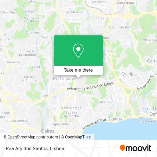 Rua Ary dos Santos mapa