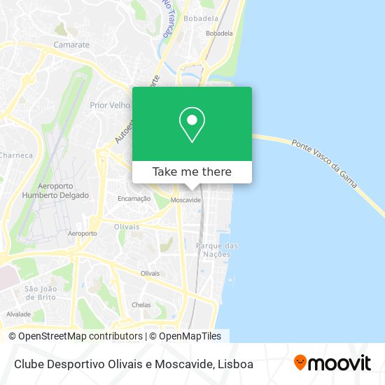 Clube Desportivo Olivais e Moscavide map