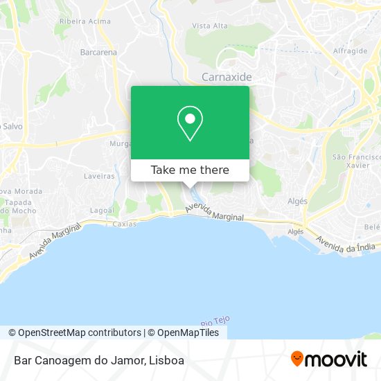 Bar Canoagem do Jamor map