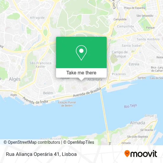 Rua Aliança Operária 41 map