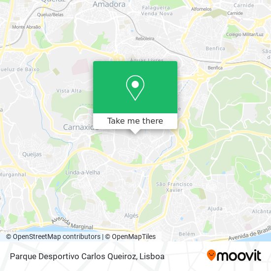 Parque Desportivo Carlos Queiroz mapa