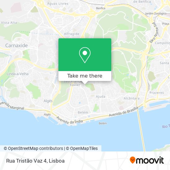 Rua Tristão Vaz 4 mapa