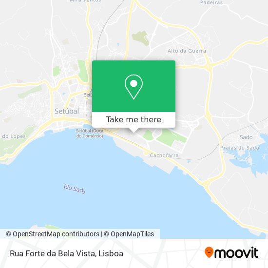 Rua Forte da Bela Vista mapa