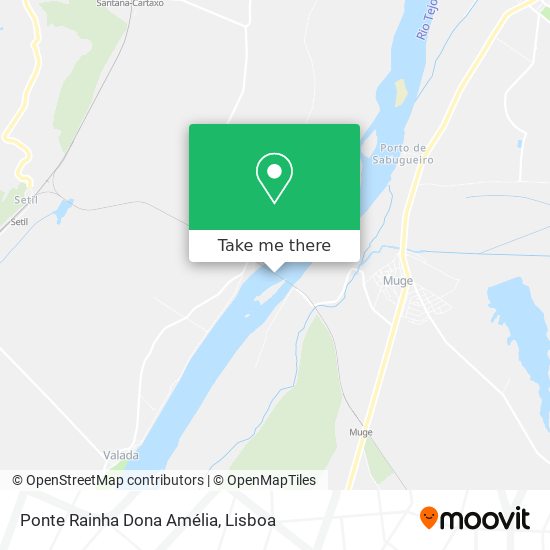 Ponte Rainha Dona Amélia map