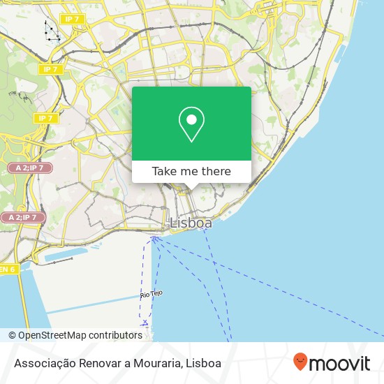 Associação Renovar a Mouraria mapa