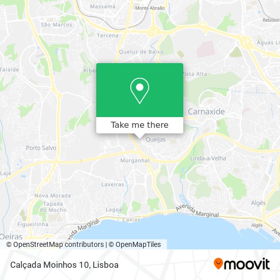 Calçada Moinhos 10 map