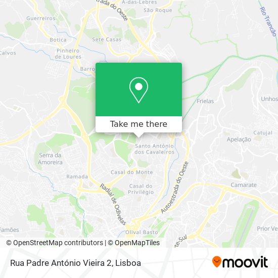 Rua Padre António Vieira 2 map