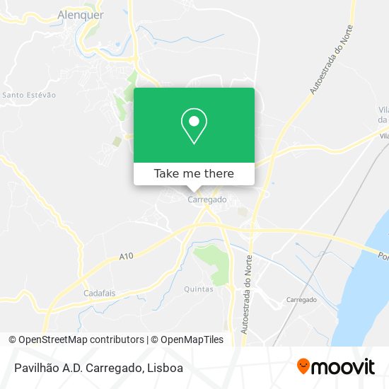 Pavilhão A.D. Carregado map