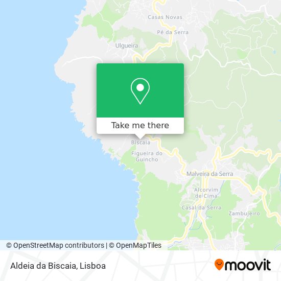 Aldeia da Biscaia map