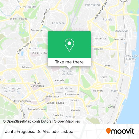 Junta Freguesia De Alvalade mapa