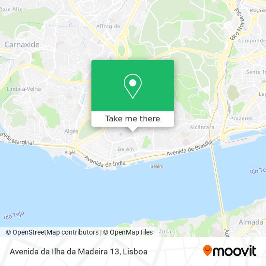 Avenida da Ilha da Madeira 13 map