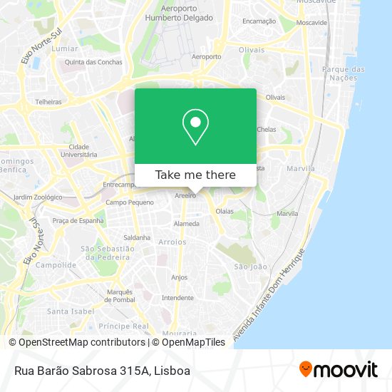 Rua Barão Sabrosa 315A mapa