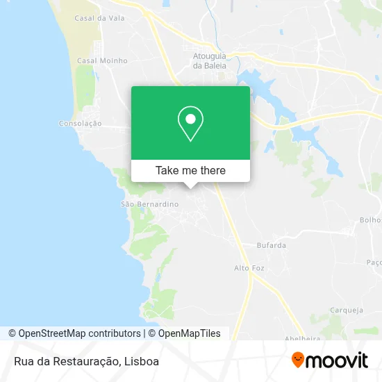 Rua da Restauração map