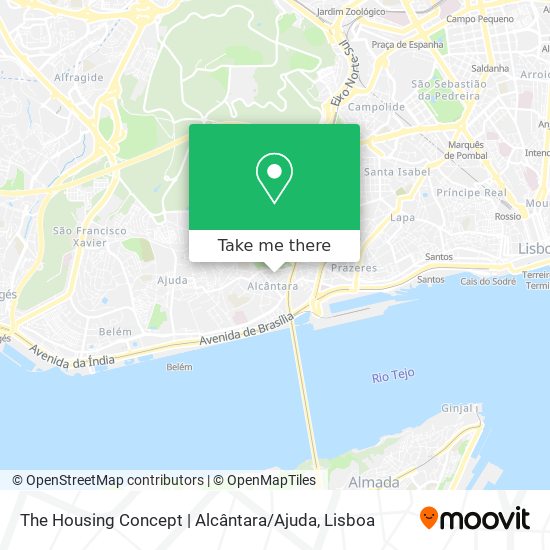 The Housing Concept | Alcântara / Ajuda map