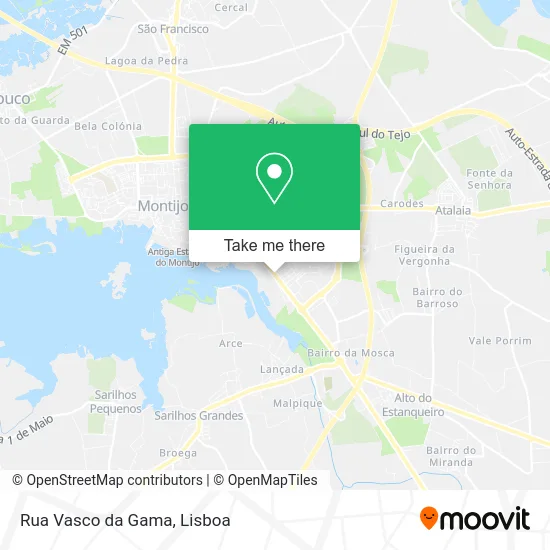 Rua Vasco da Gama map