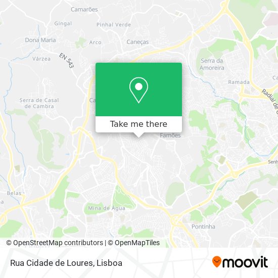 Rua Cidade de Loures mapa