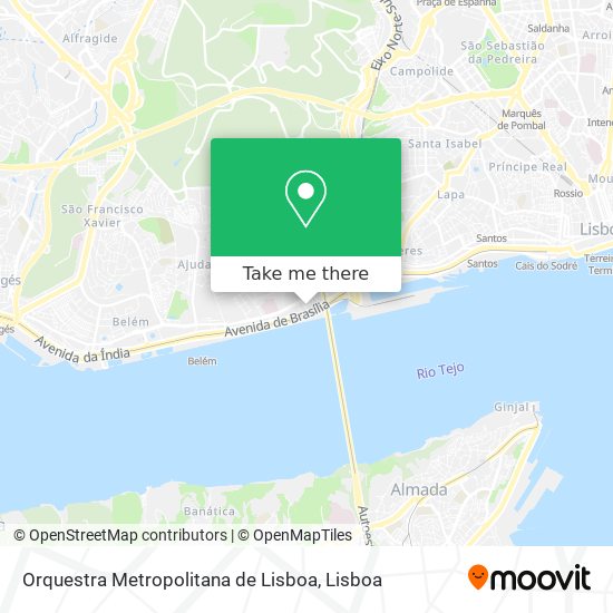 Orquestra Metropolitana de Lisboa mapa