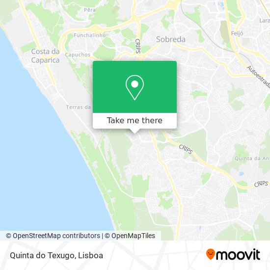 Quinta do Texugo map
