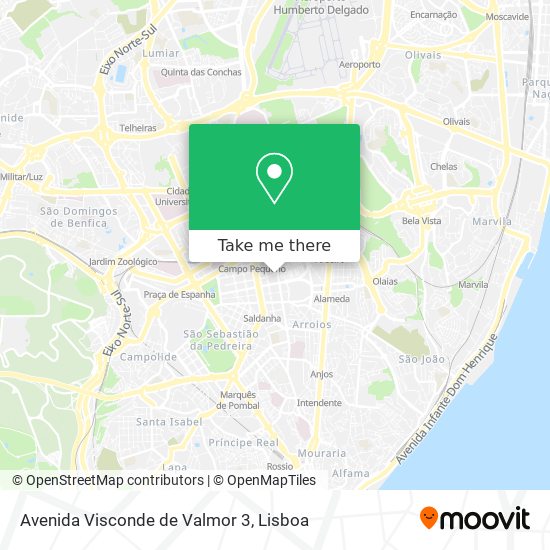 Avenida Visconde de Valmor 3 map