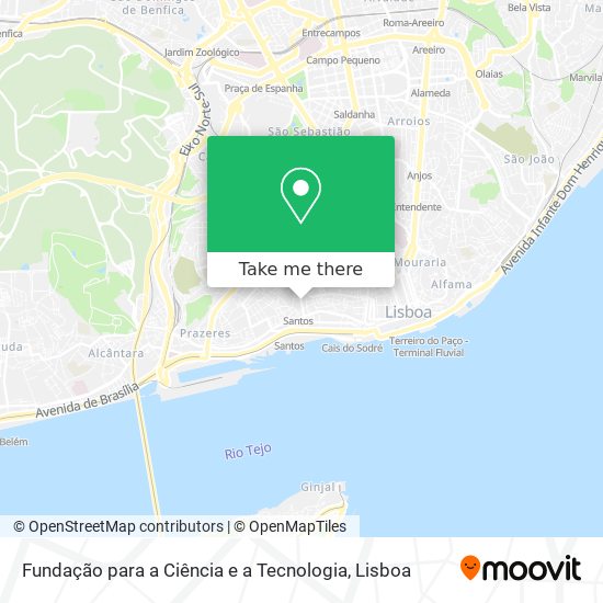 Fundação para a Ciência e a Tecnologia mapa