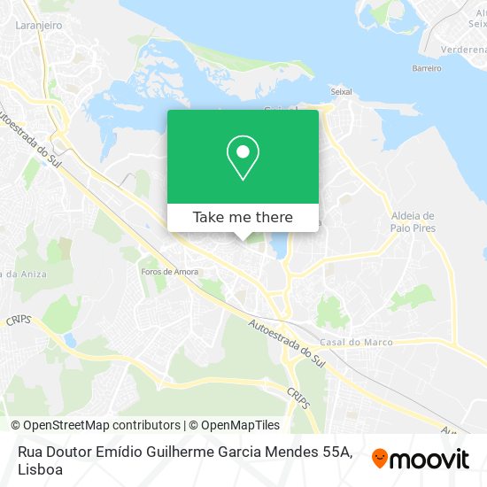 Rua Doutor Emídio Guilherme Garcia Mendes 55A mapa