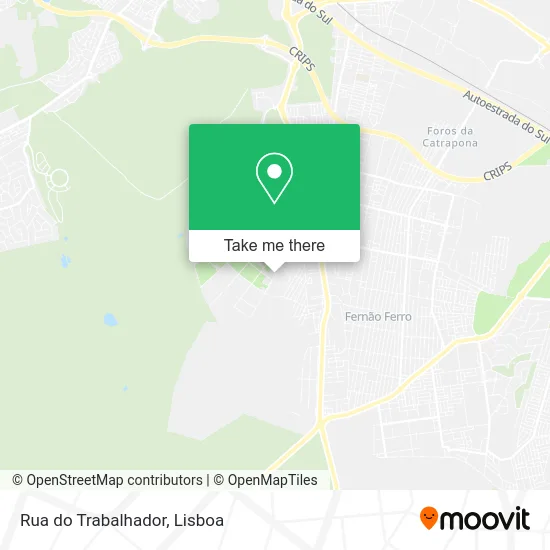 Rua do Trabalhador map