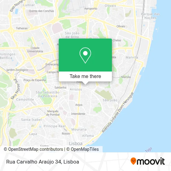 Rua Carvalho Araújo 34 map