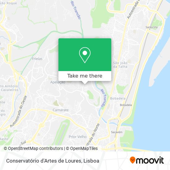 Conservatório d'Artes de Loures map