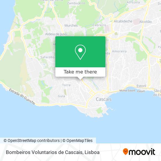 Bombeiros Voluntarios de Cascais map