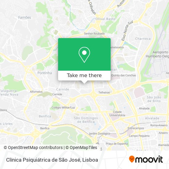 Clínica Psiquiátrica de São José map