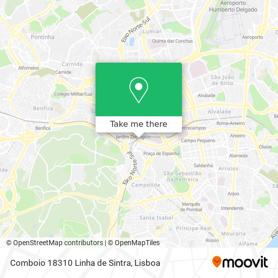 Comboio 18310 Linha de Sintra map