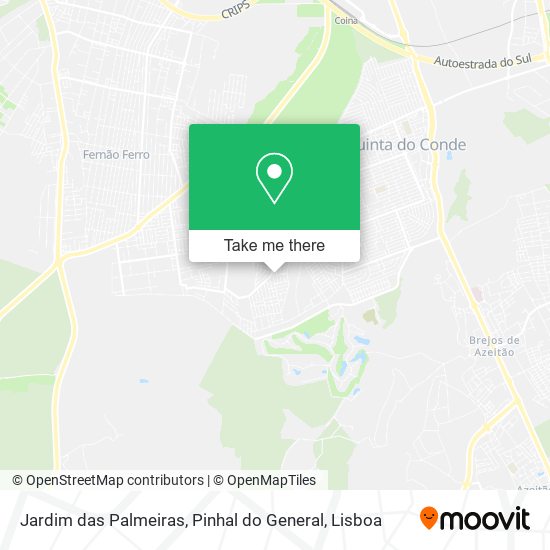 Jardim das Palmeiras, Pinhal do General map