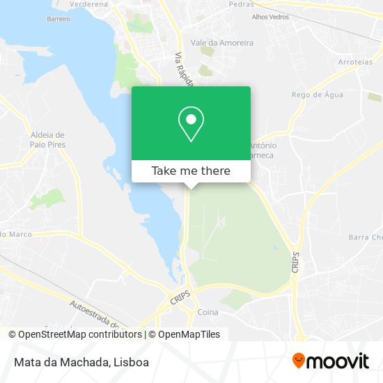 Mata da Machada mapa