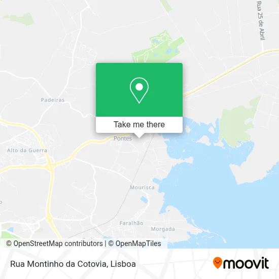 Rua Montinho da Cotovia map