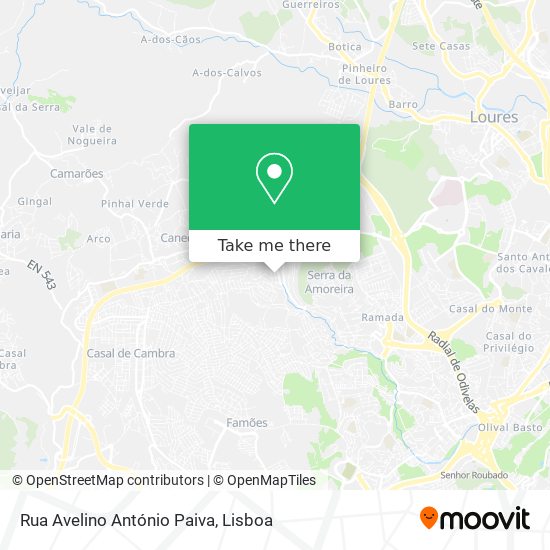 Rua Avelino António Paiva mapa