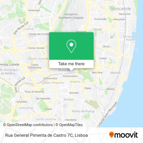 Rua General Pimenta de Castro 7C mapa