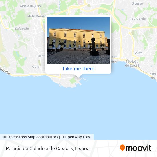 Palácio da Cidadela de Cascais mapa