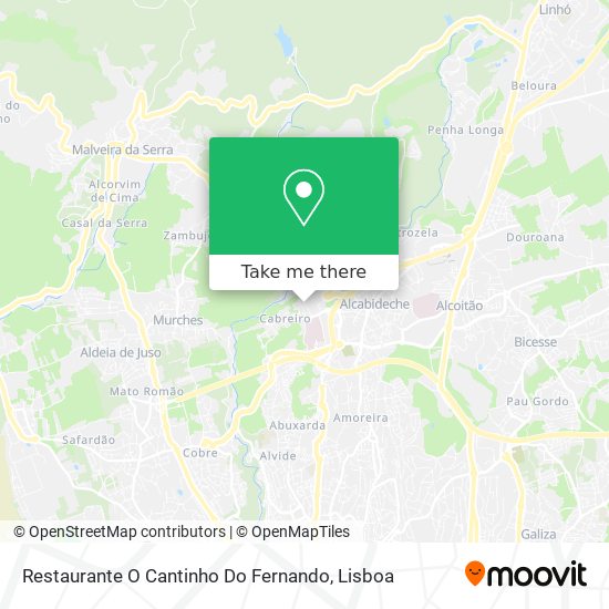Restaurante O Cantinho Do Fernando mapa