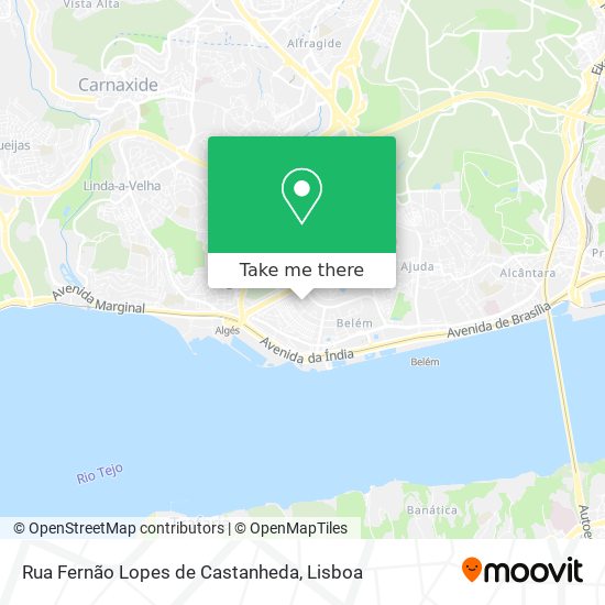 Rua Fernão Lopes de Castanheda map