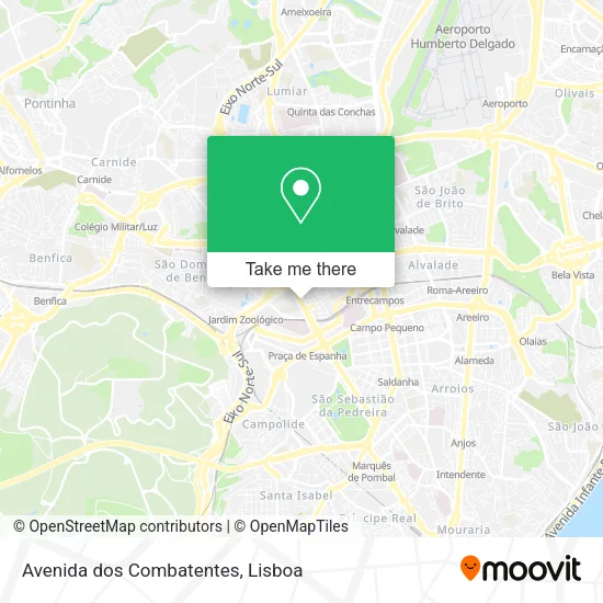 Avenida dos Combatentes map