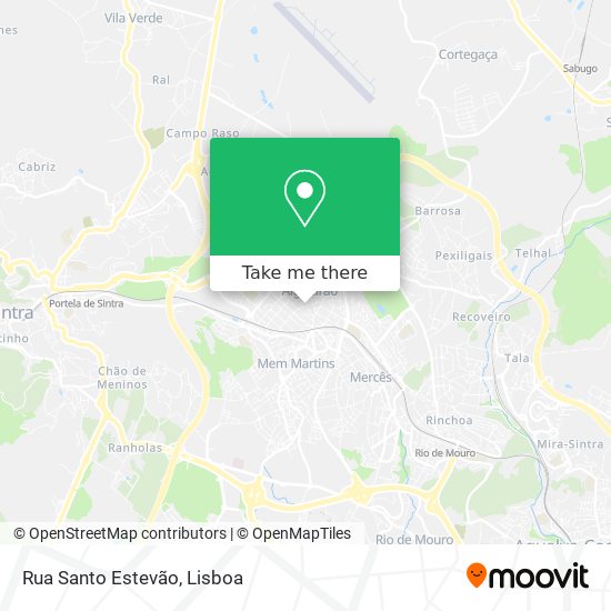Rua Santo Estevão mapa