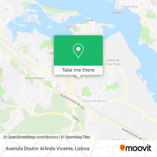 Avenida Doutor Arlindo Vicente map