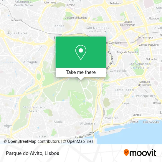 Parque do Alvito map