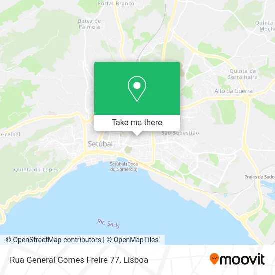 Rua General Gomes Freire 77 map