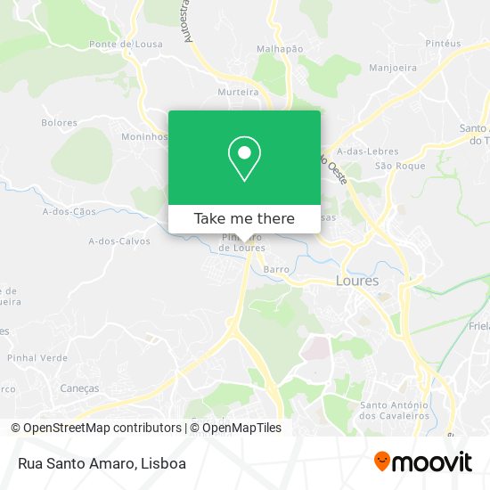 Rua Santo Amaro mapa