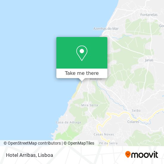 Hotel Arribas mapa