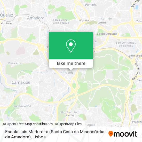 Escola Luís Madureira (Santa Casa da Misericórdia da Amadora) mapa