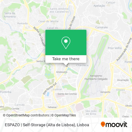 ESPAZO | Self-Storage (Alta de Lisboa) map