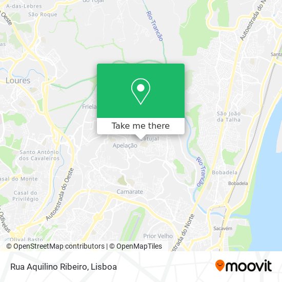 Rua Aquilino Ribeiro mapa
