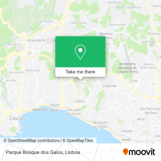 Parque Bosque dos Gaios map